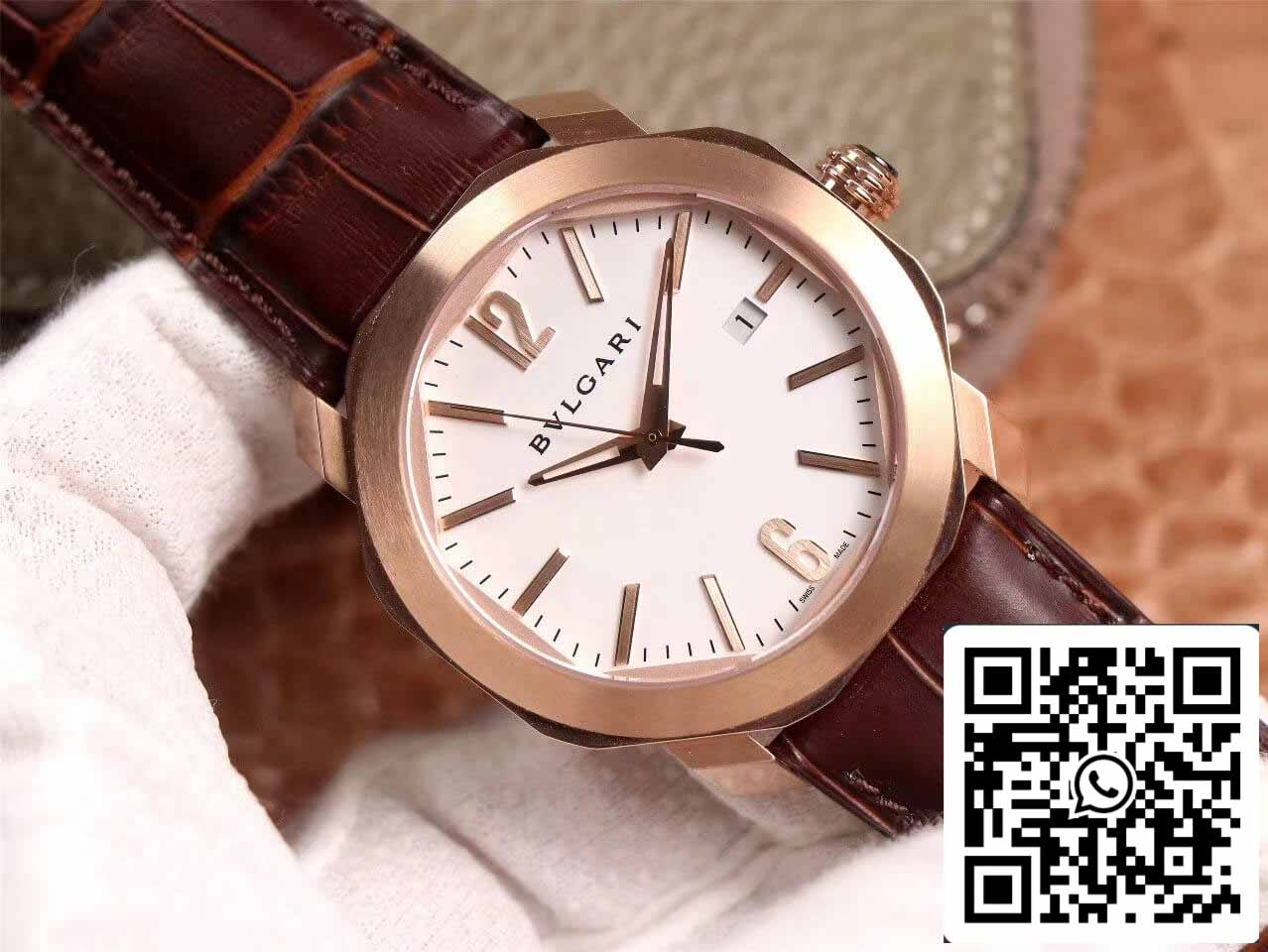 Bvlgari Octo 1:1 edición mejor BV Fabbrica quadrante bianco