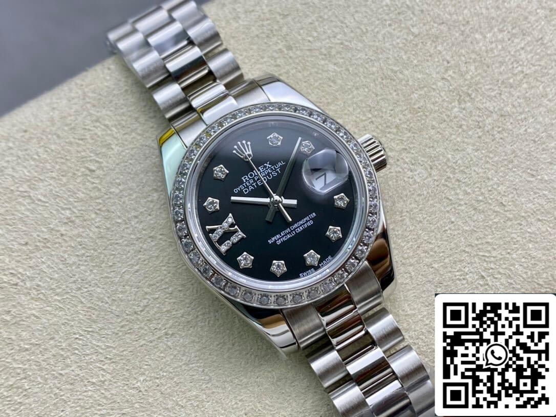 Rolex Datejust 28MM 1:1 edizione migliore BP Fabbrica Diamond set quadrante nero