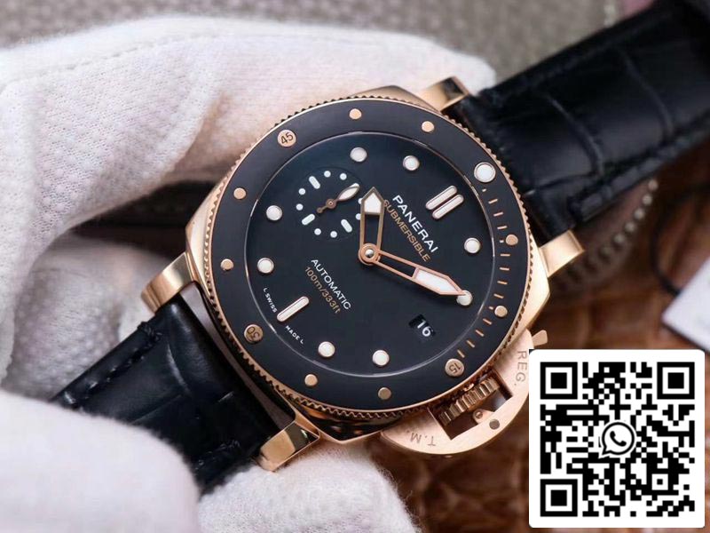 Panerai Submersible PAM00974 1:1 edizione migliore VS Fabbrica Rosa Oro Swiss movimento
