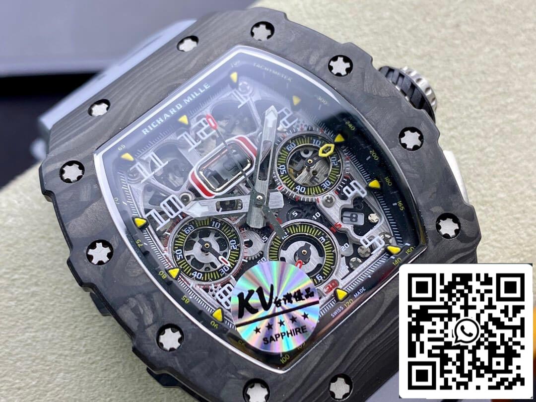 Richard Mille RM-011 1:1 Best Edition KV Fabbrica Forged Carbon Case