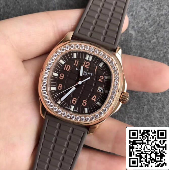 Patek Philippe Aquanaut 5068R-001 1:1 Mejor Edición PPF Fabbrica Oro Rosa Esfera Marrón