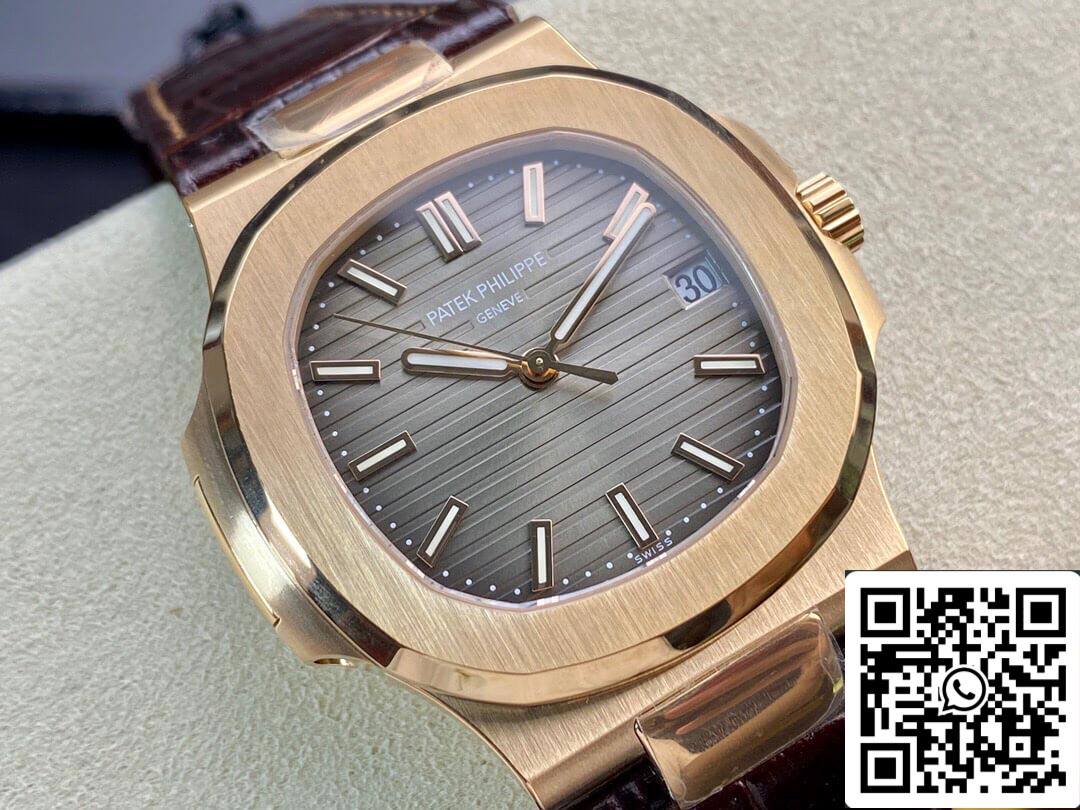 Patek Philippe Nautilus 5711R-001 1:1 Best Edition PPF Fabbrica V4 Brown Dial Swiss ETA324