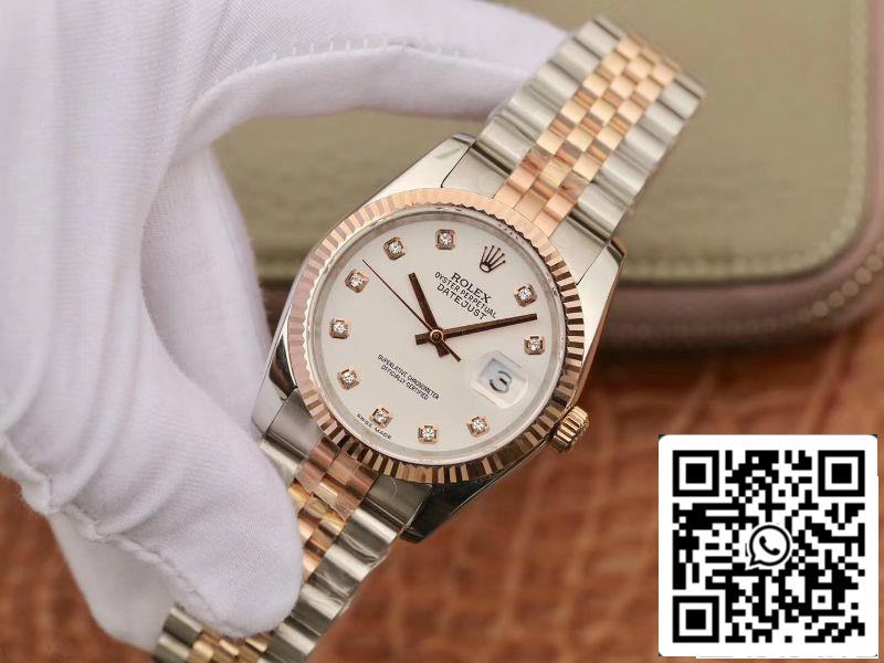 Rolex Datejust 36mm acciaio inossidabile Two Tone GM Fabbrica 1:1 edizione migliore 18K Oro Wrapped Swiss ETA3135
