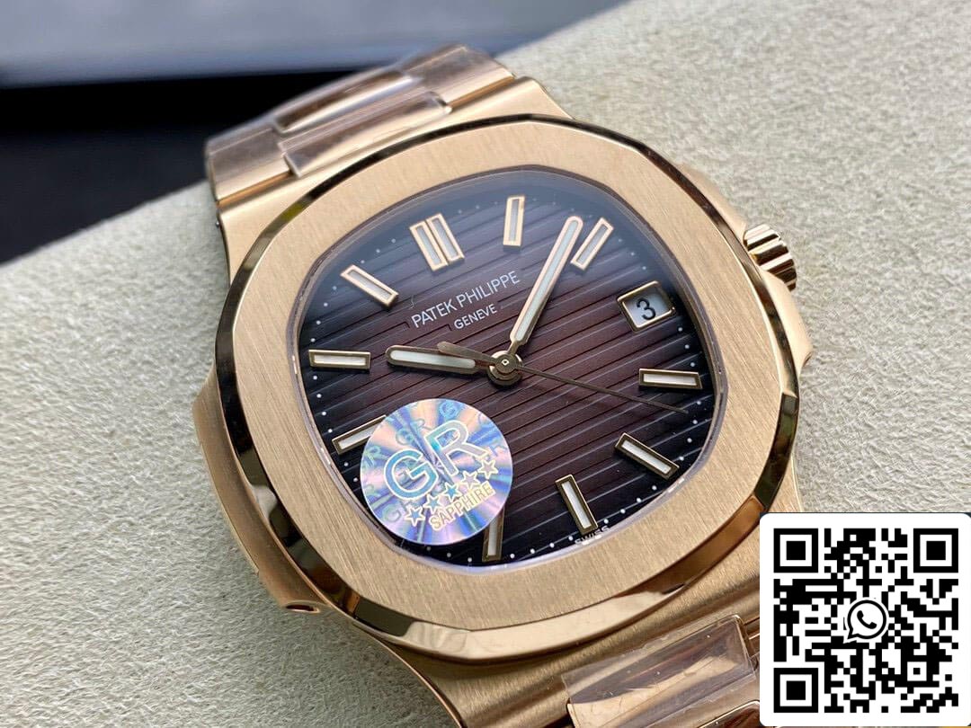 Patek Philippe Nautilus 5711/1R-001 1:1 edizione migliore GR Fabbrica V2 Brown Gradient quadrante
