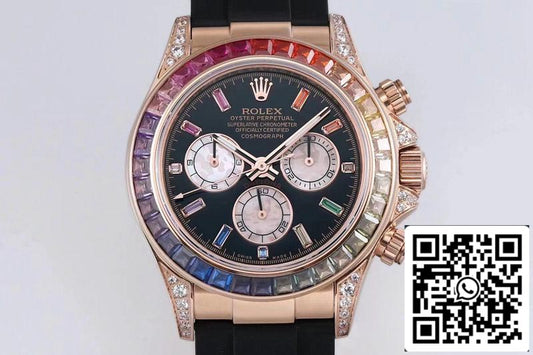 Rolex Daytona 116595RBOW 1:1 edizione migliore BL Fabbrica Rosa Oro Swiss ETA4130