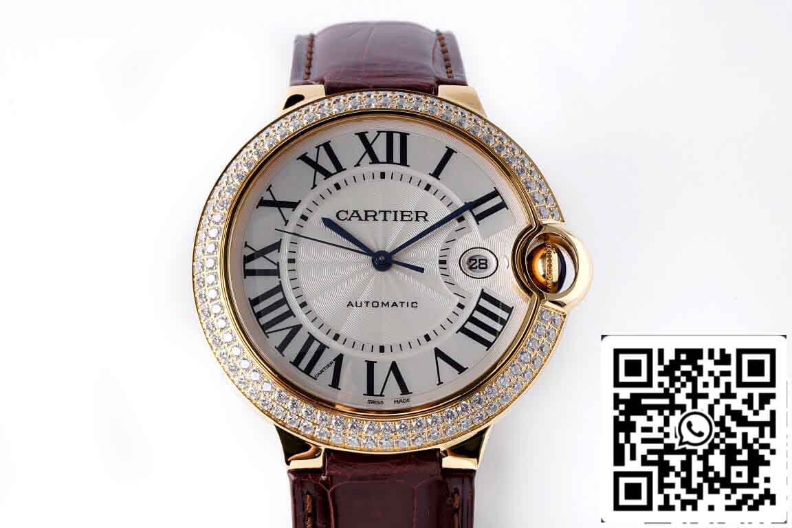 replica Ballon Bleu De Cartier 42MM WE9007Z3 AF Fabbrica Yellow Oro Cassa