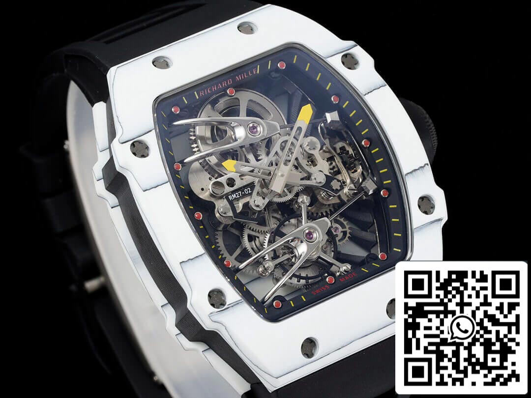 Richard Mille RM27-02 Rafael Nadal Tourbillon 1:1 Best Edition RM Fabbrica Black Rubber cinturino