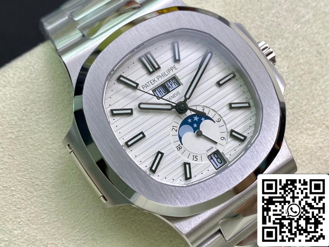 Patek Philippe Nautilus 5726/1A-010 1:1 Best Edition PPF Fabbrica White Dial