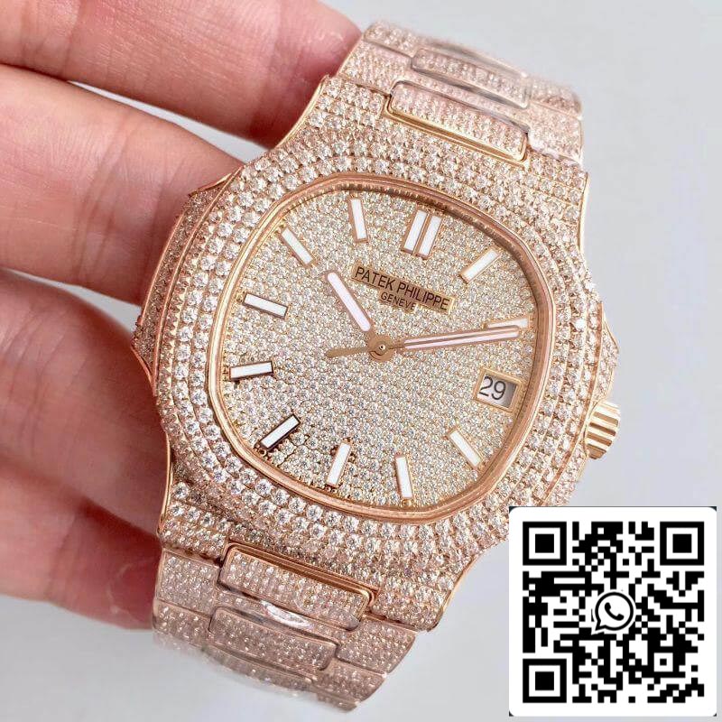 Patek Philippe Nautilus Jumbo 5719/10G-010 1:1 Best Edition Swiss ETA 324SC Diamond Dial