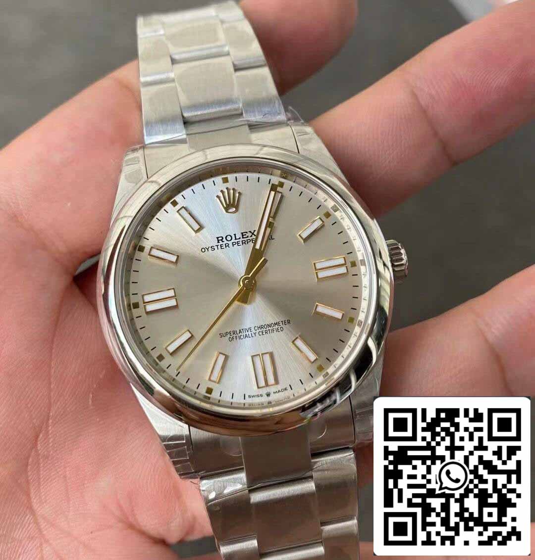 Rolex Oyster Perpetual M124300-0001 41MM 1:1 edición mejor VS Fabbrica quadrante argento