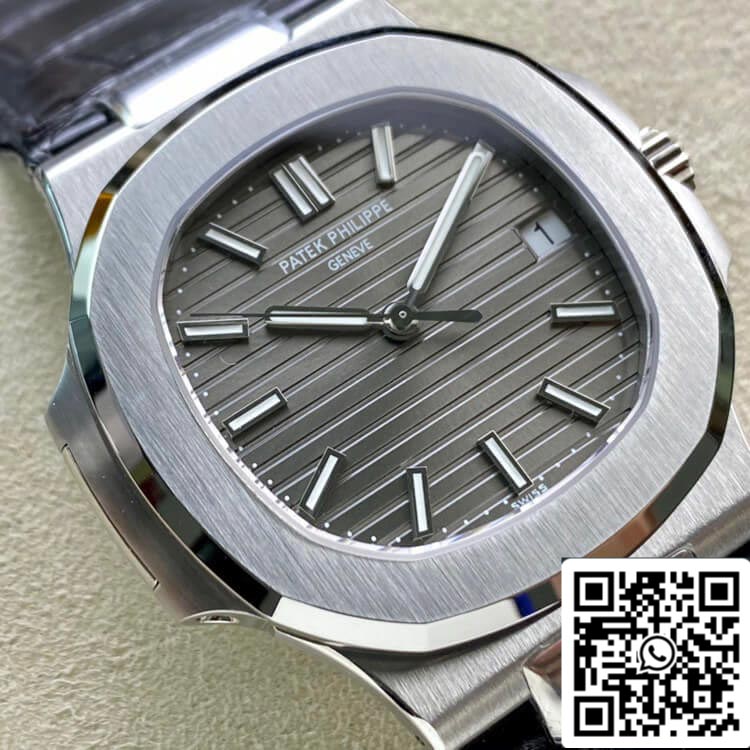 Patek Philippe Nautilus 5711G-001 1:1 edizione migliore 3K Fabbrica Grigio quadrante