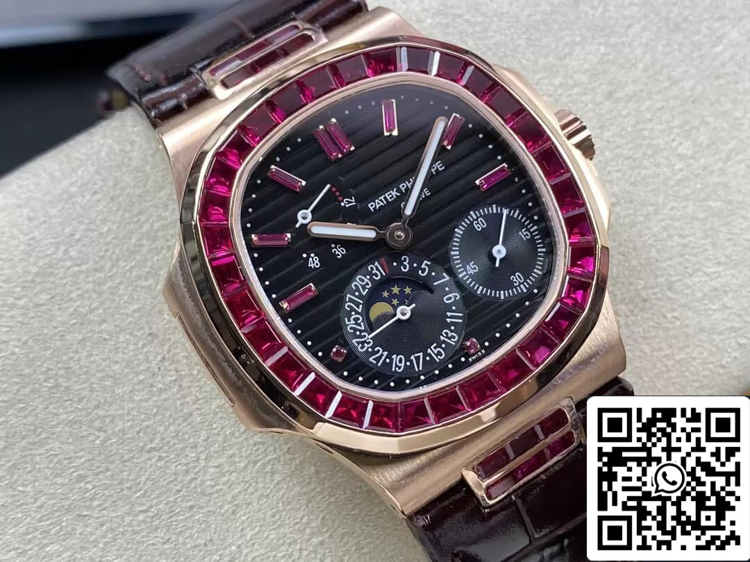 Patek Philippe Nautilus 5724 1:1 edizione migliore GR Fabbrica Rosa Oro Cassa