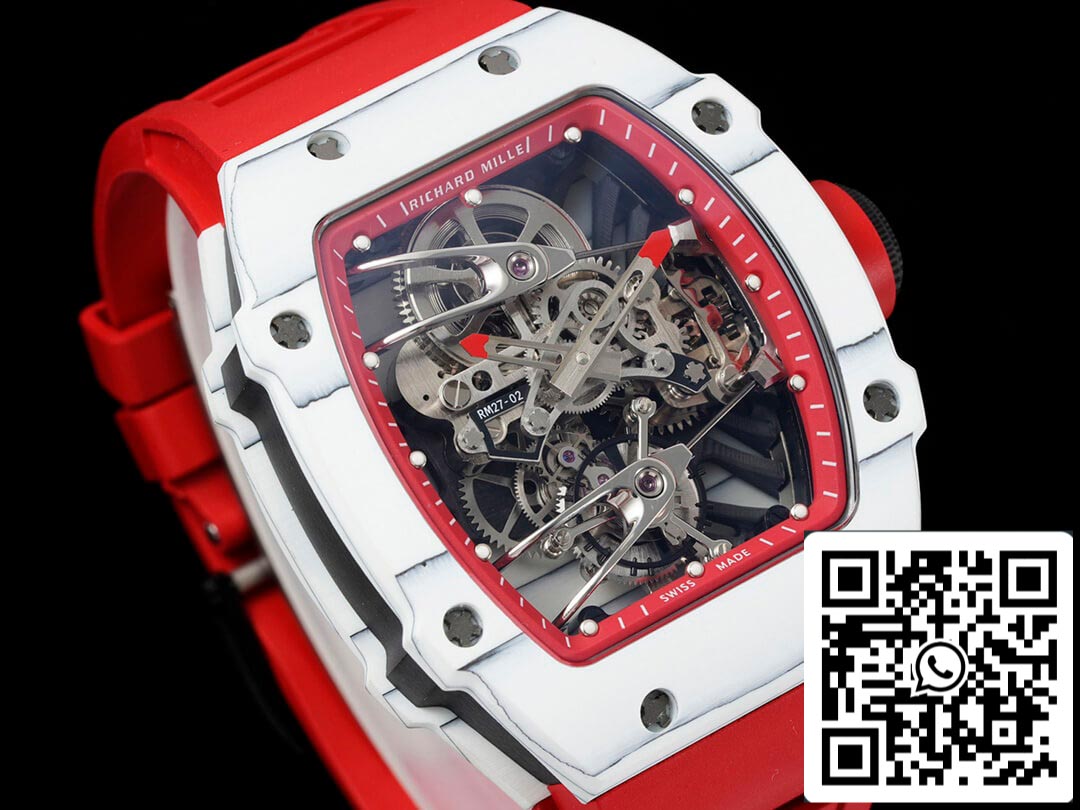 Richard Mille RM27-02 Rafael Nadal Tourbillon 1:1 Best Edition RM Fabbrica Red Rubber cinturino
