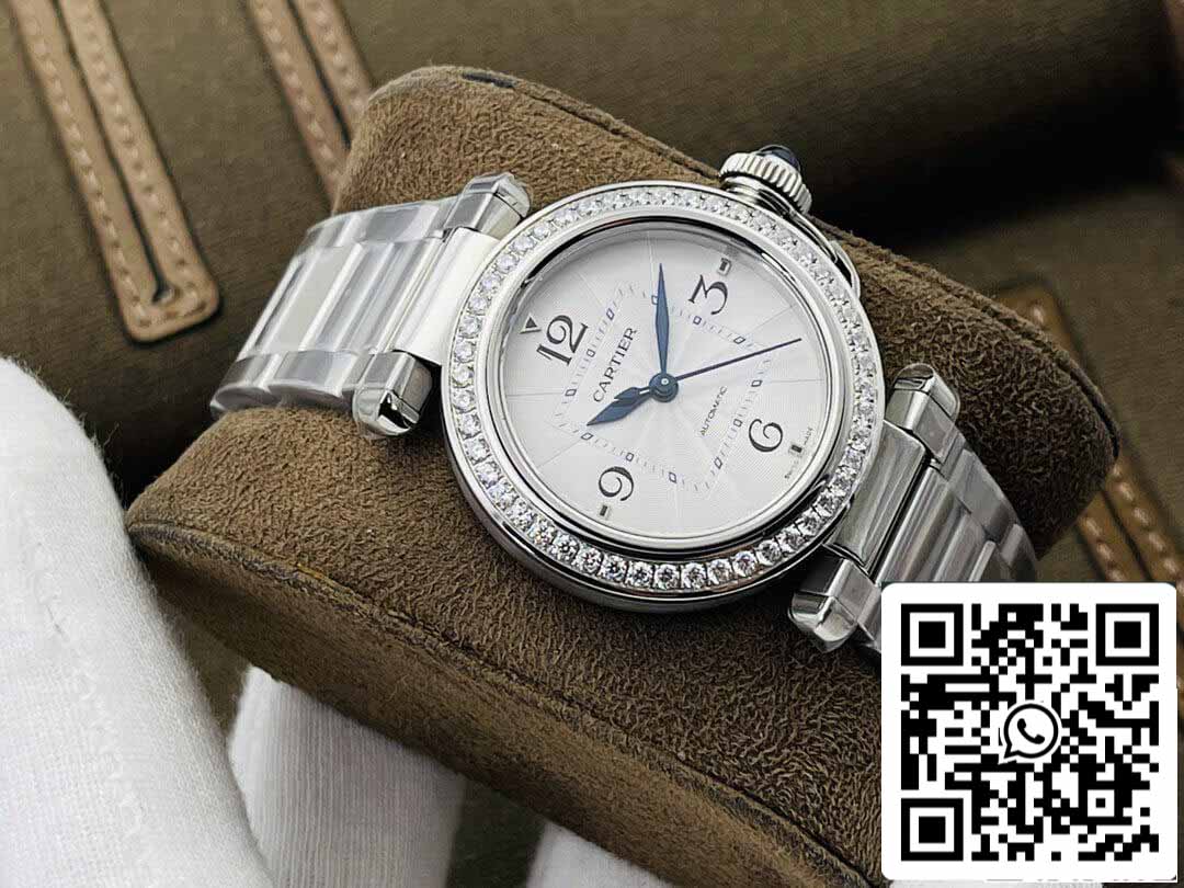 Cartier Pasha 35MM 1:1 edizione migliore BV Fabbrica Diamond lunetta