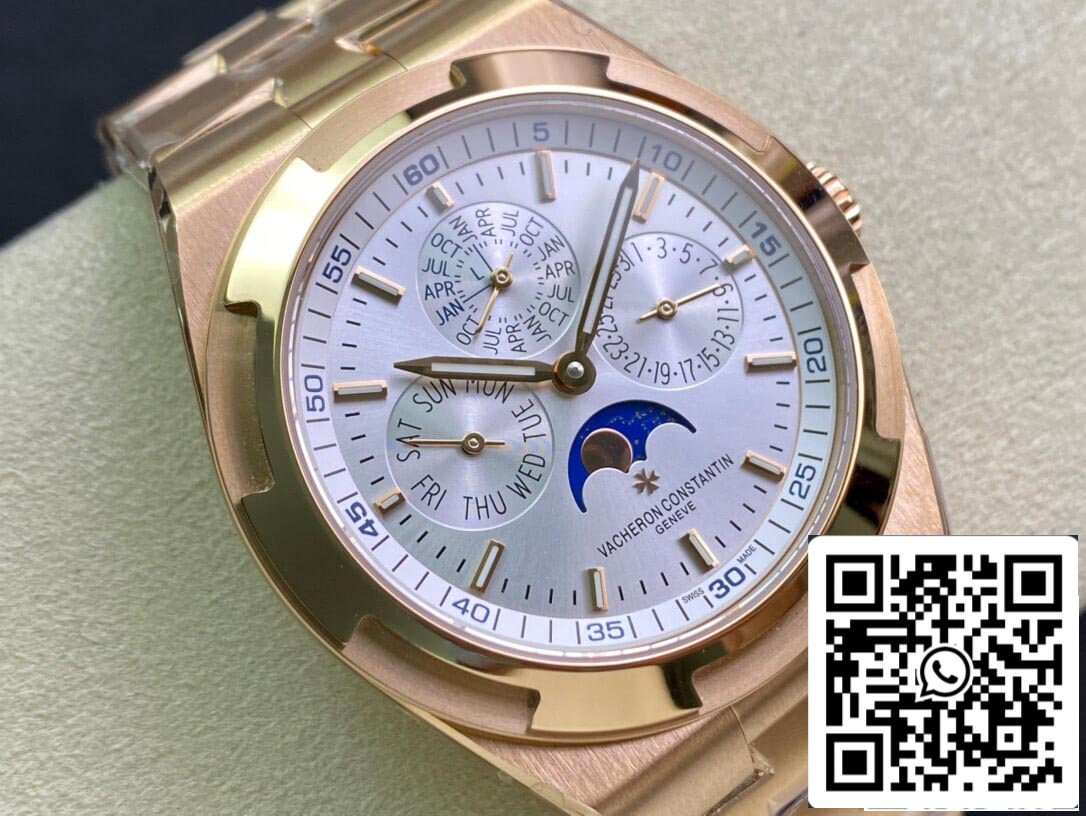 Vacheron Constantin Overseas 4300V/120R-B064 1:1 edizione migliore 8F Fabbrica Silvery quadrante bianco