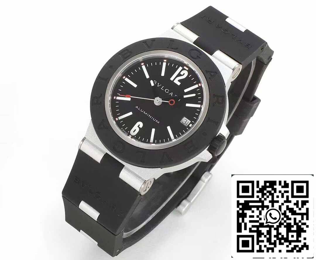 Bvlgari Aluminio 103445 1:1 edizione migliore BV Fabbrica quadrante nero