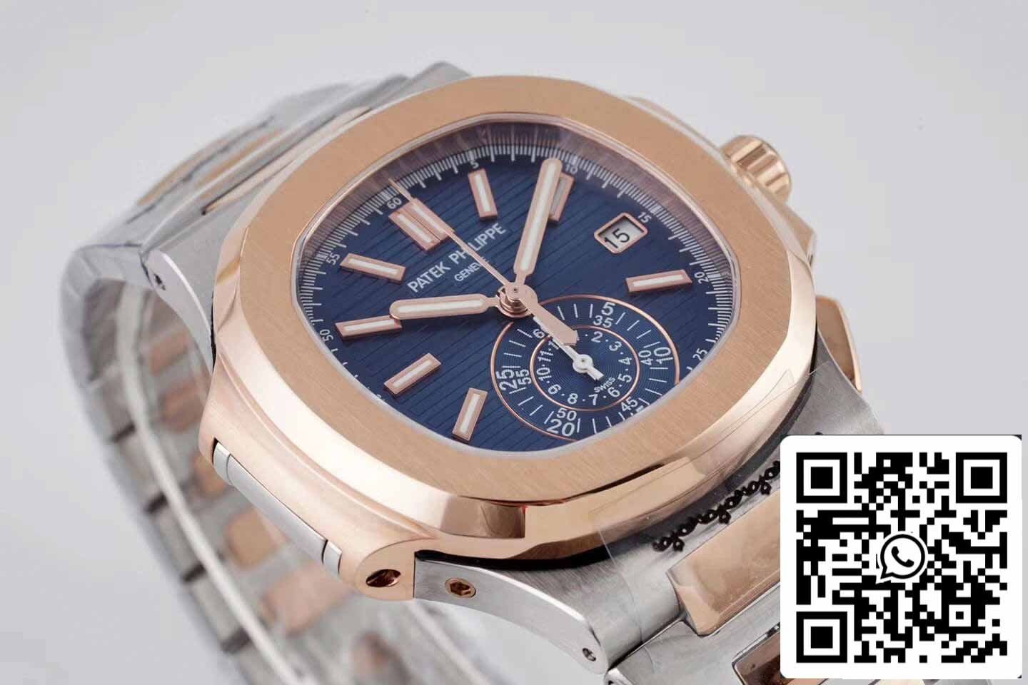 Patek Philippe Nautilus 5980/1AR-001 1:1 edição melhor 3K Fabbrica V2 quadrante azul