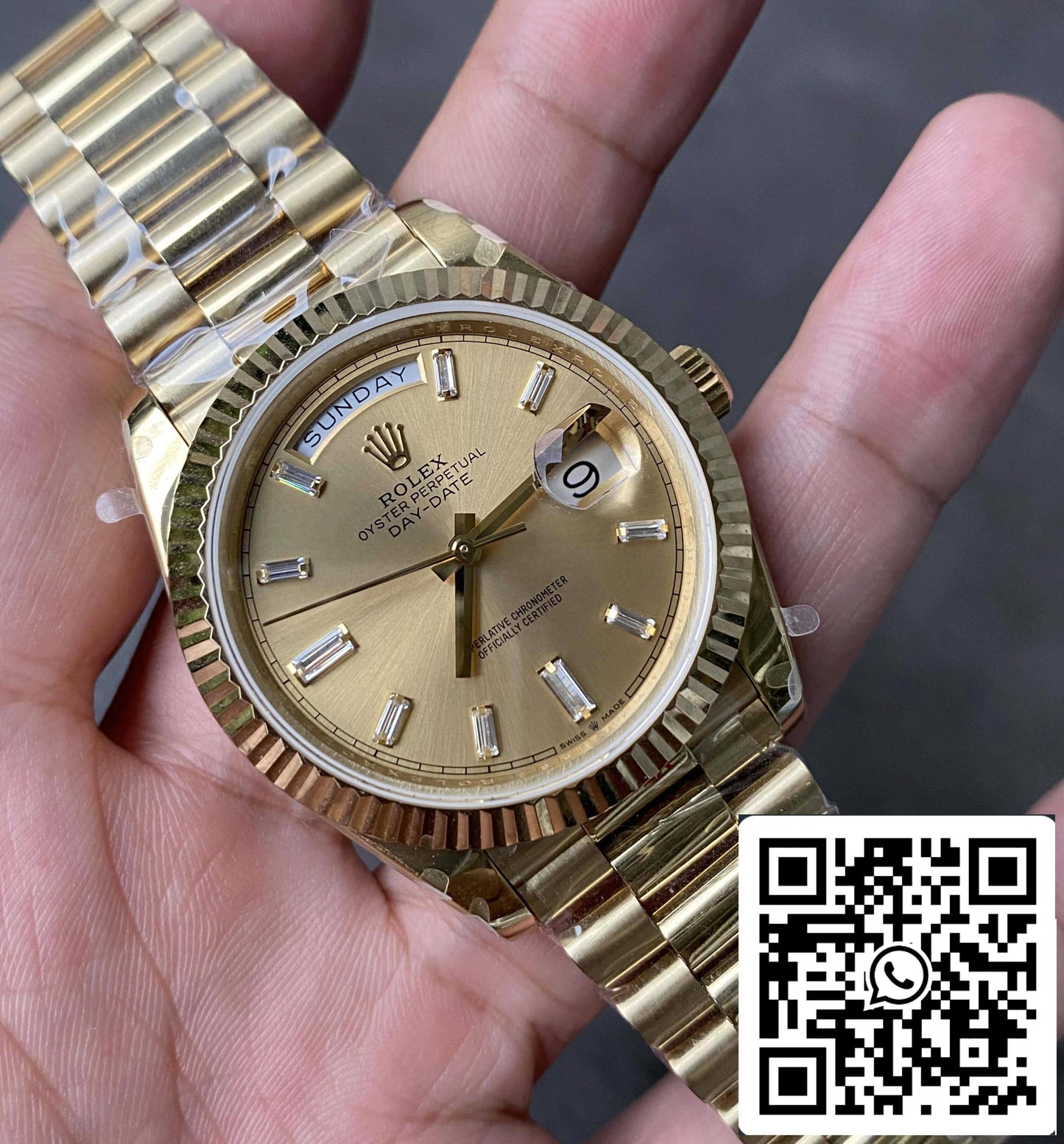 Rolex Day Date M228238-0005 1:1 edição melhor GM Fabbrica V2 Oro quadrante