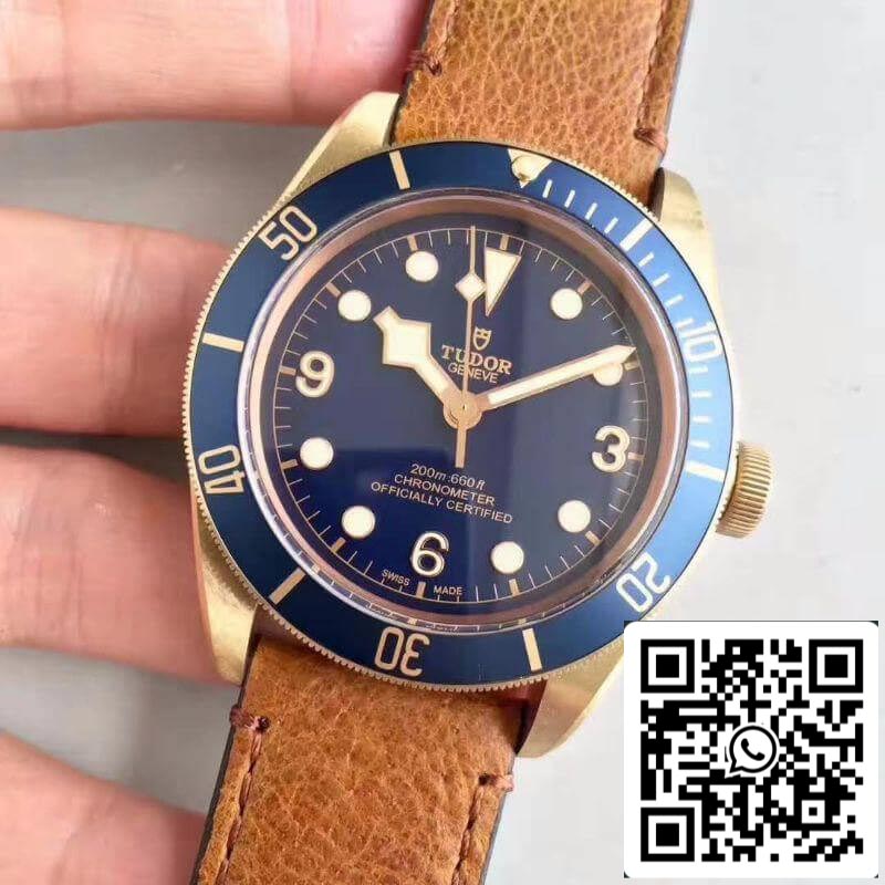 Tudor Heritage Black Bay M79250BM ZF Fabbrica 1:1 Best Edition Swiss ETA2824-2 Superlumed Dome-shaped Blue Dial