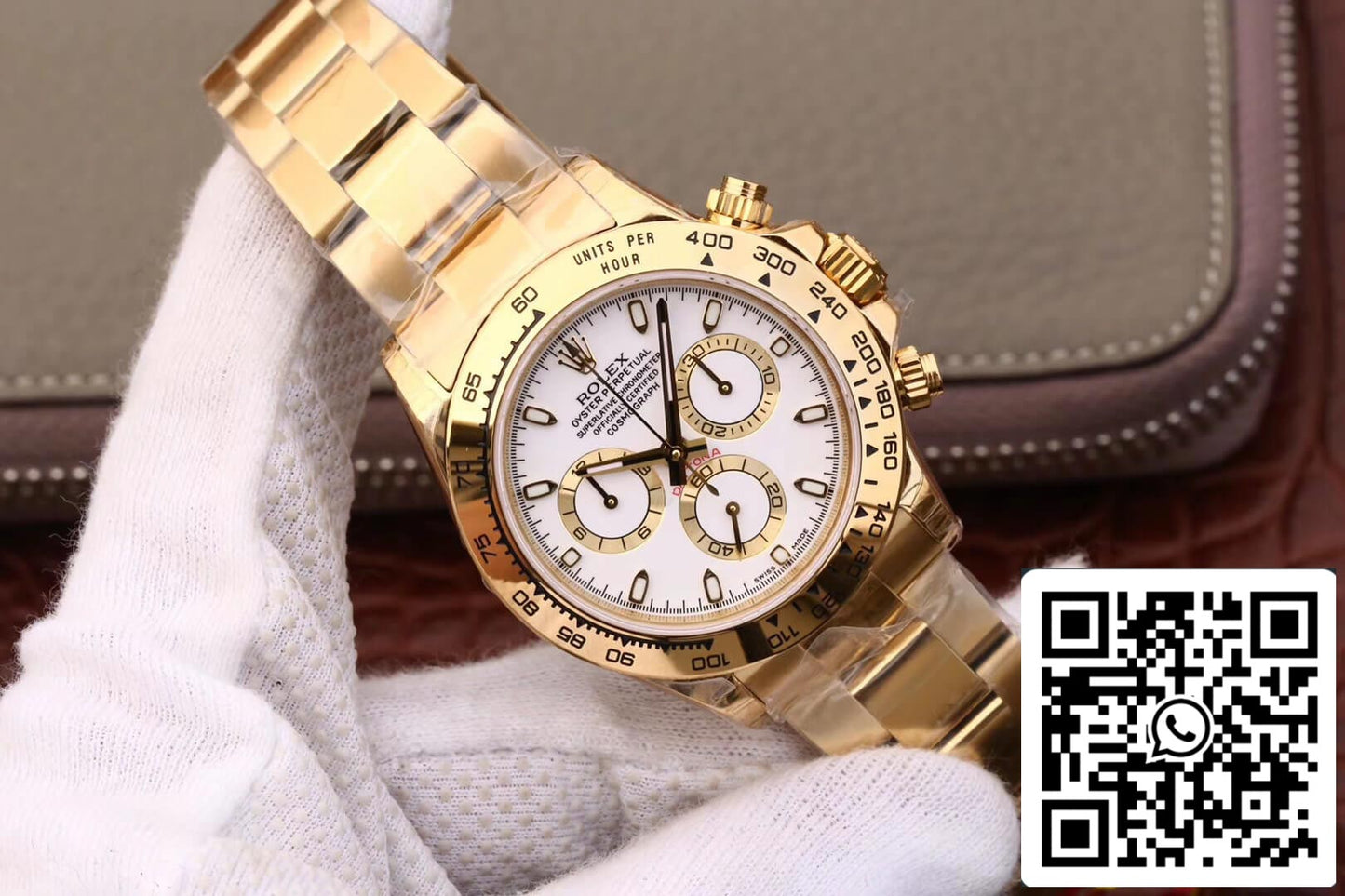 Rolex Daytona Cosmograph M116508-0001 1:1 edição melhor JH Fabbrica mostrador branco