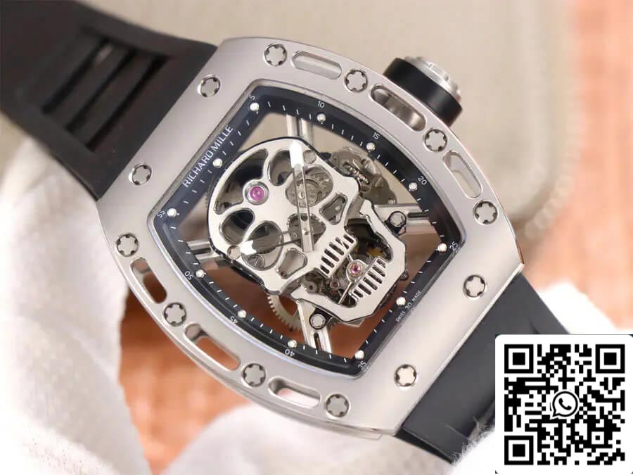 Richard Mille RM52-01 Tourbillon 1:1 edizione migliore JB Fabbrica Skull Dial