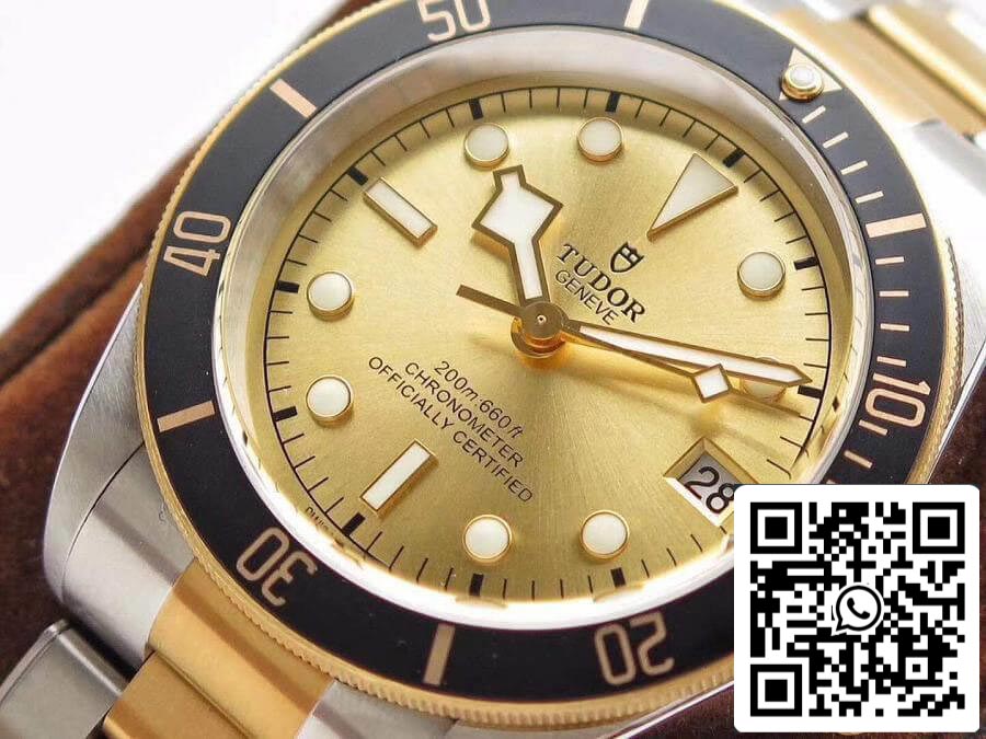 Tudor Heritage Black Bay M79733N-0004 ZF Fabbrica 1:1 Best Edition Swiss ETA2824-2 Superlumed Dome-shaped Yellow Gold Dial