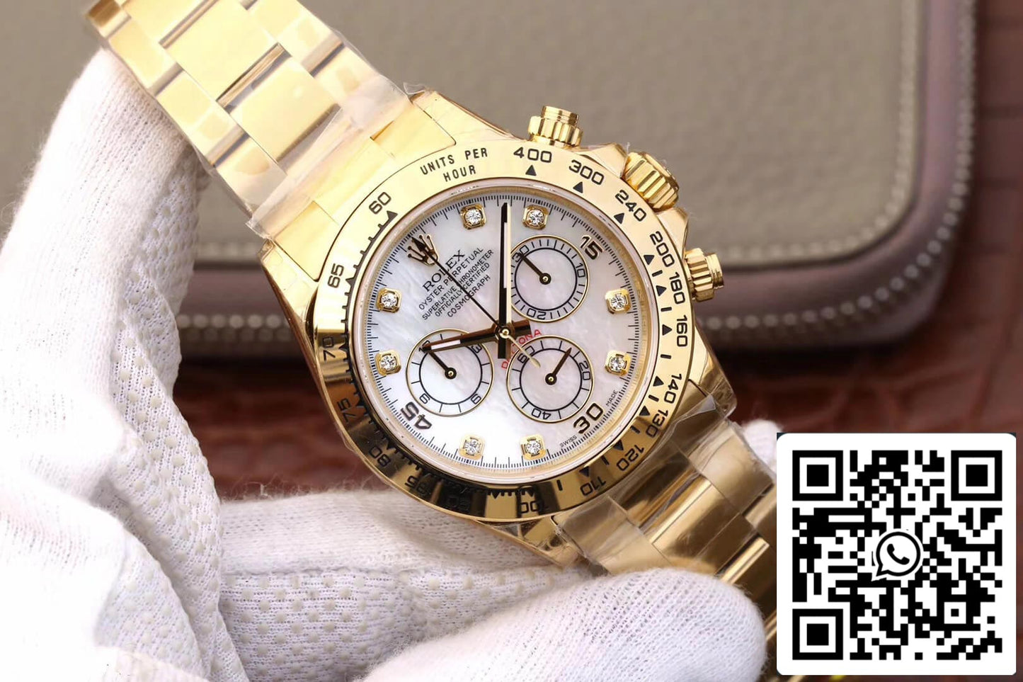 Rolex Daytona Cosmograph 116528-78598 1:1 edição melhor JH Fabbrica Diamonds Dial