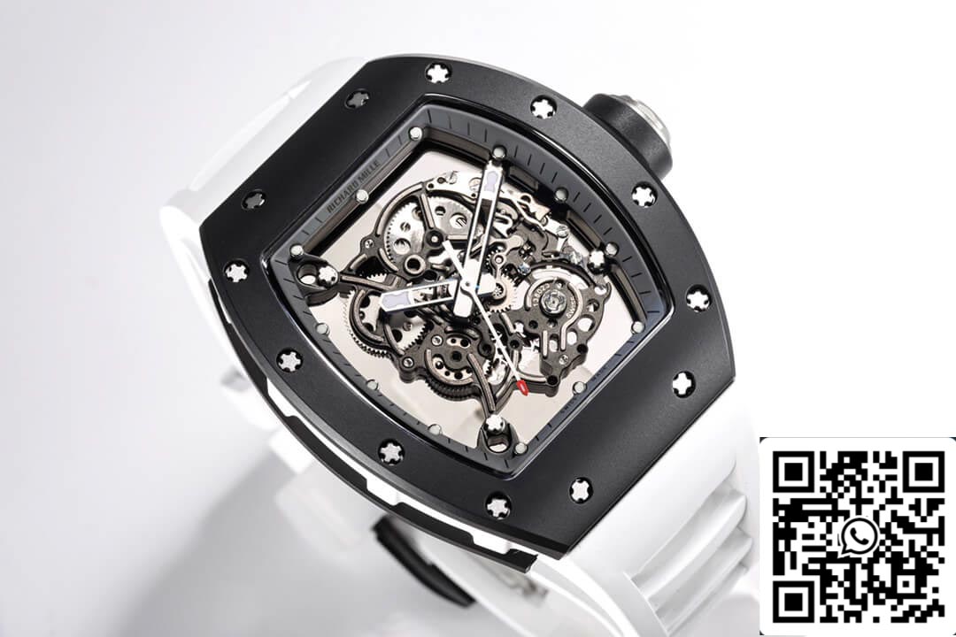 Richard Mille RM-055 1:1 edizione migliore BBR Fabbrica Nero ceramica Cassa
