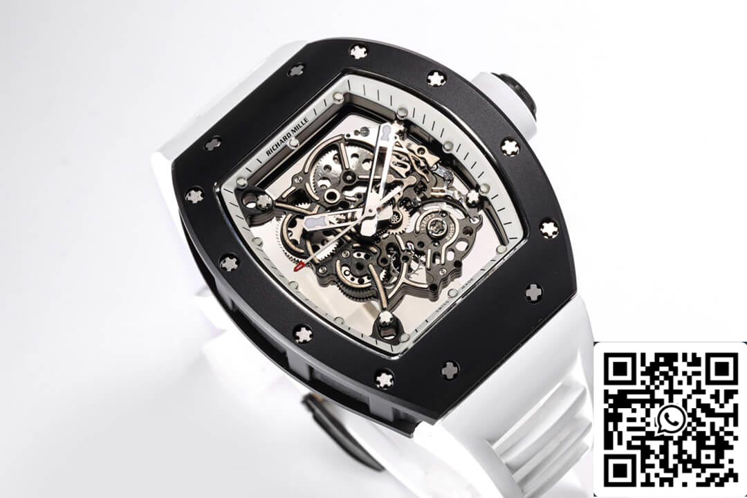 Richard Mille RM-055 1:1 edizione migliore BBR Fabbrica Gomma cinturino