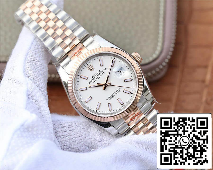 Rolex Datejust M126231-0017 36MM 1:1 edizione migliore GM Fabbrica quadrante bianco