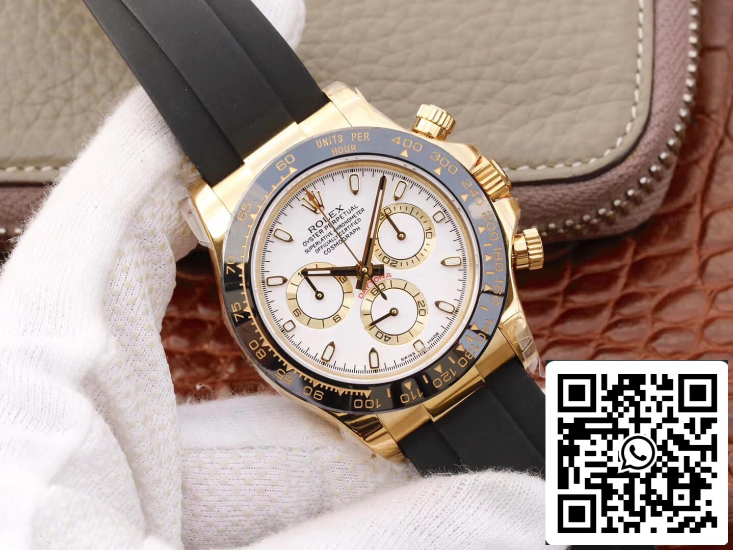 Rolex Daytona Cosmograph M116518ln-0041 1:1 edição melhor JH Fabbrica lunetta em cerâmica
