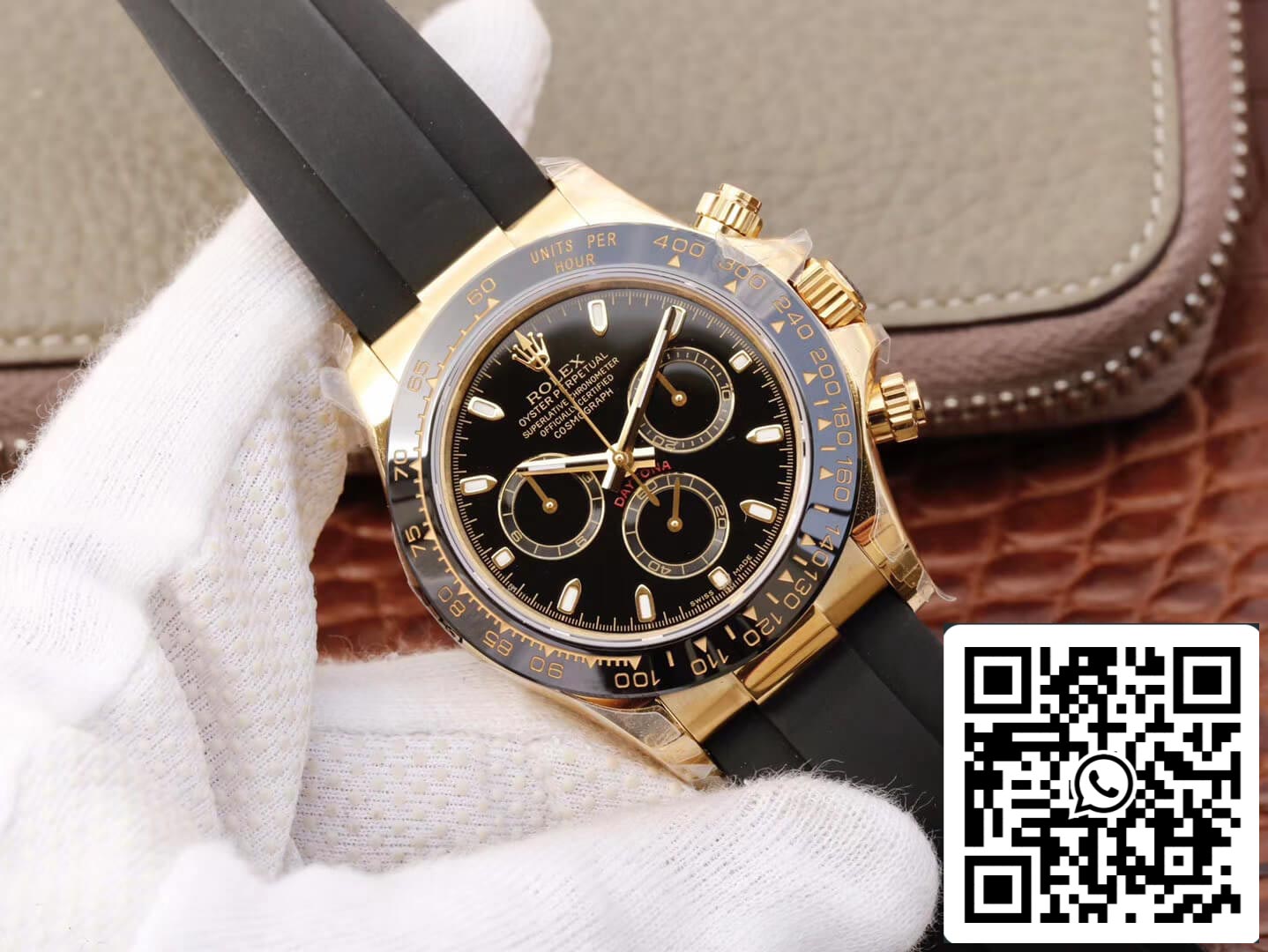 Rolex Daytona Cosmograph M116518ln-0043 1:1 edição melhor JH Fabbrica mostrador preto
