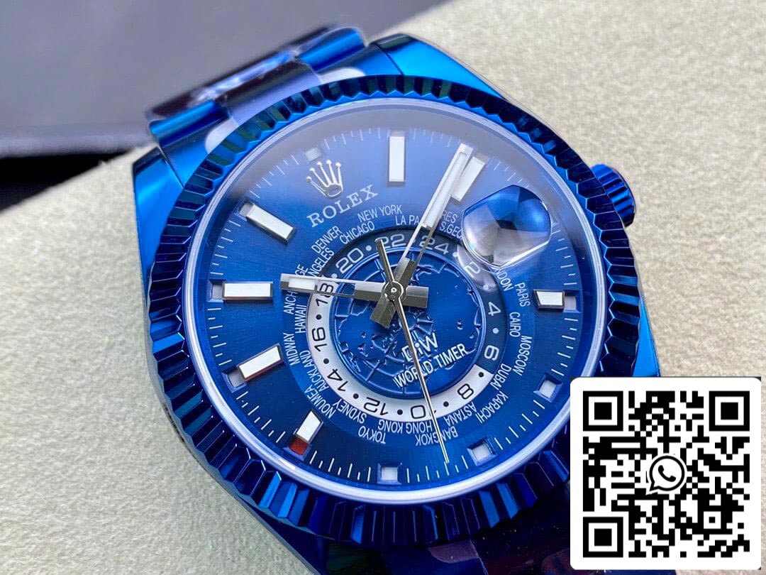 Rolex Sky Dweller 40MM WWF Fabbrica DIW Blue Dial Best 1:1 Edition WWF Fabbrica