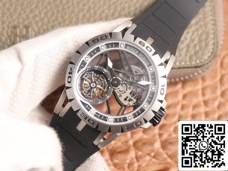 Roger Dubuis Excalibur Spidr RDDBEX0479 1:1 edizione migliore JB Fabbrica Tourbillon Black cinturino