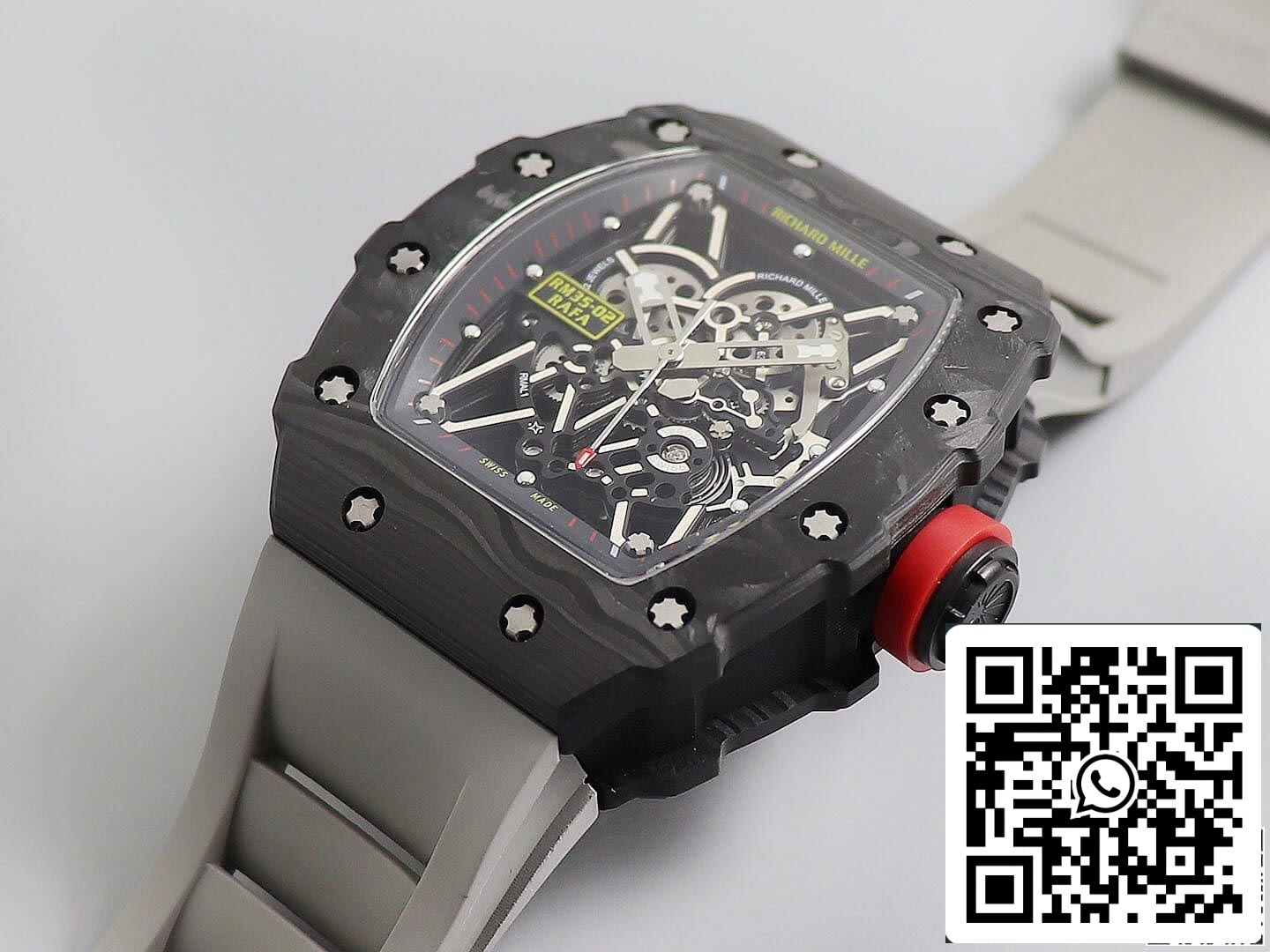 Richard Mille RM035 1:1 Best Edition KV Fabbrica V3 Black Carbon Fiber Case