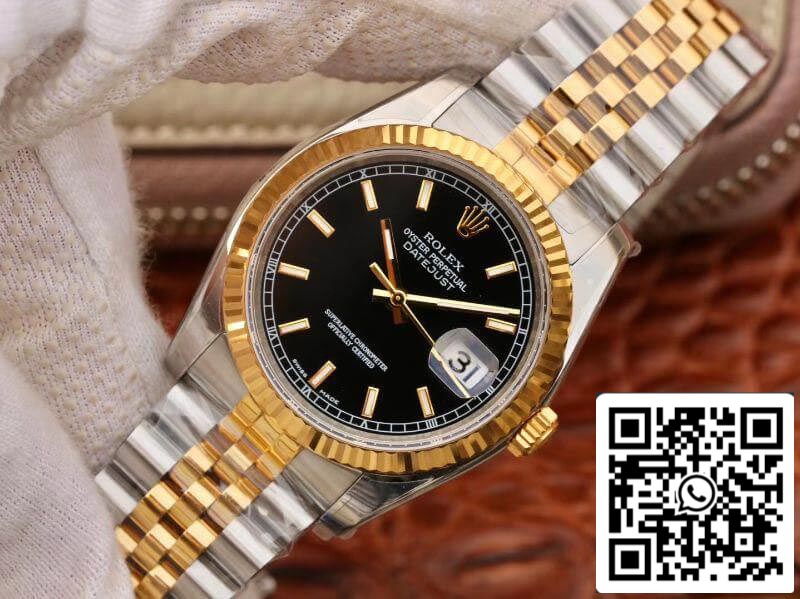 Rolex Datejust 126233 36mm AR Fabbrica Mechanical Watches 1:1 edizione migliore Swiss ETA3135 Two Tone bracciale