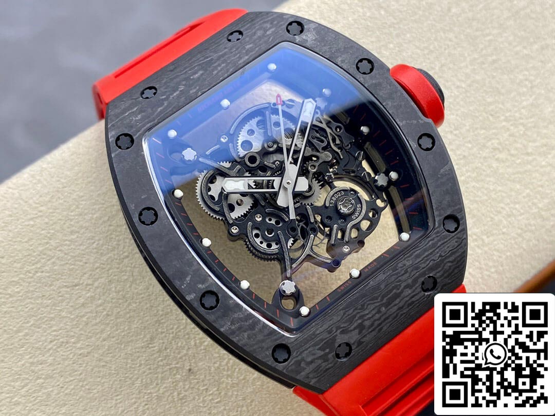 Richard Mille RM-055 1:1 edizione migliore BBR Fabbrica Red cinturino