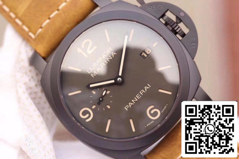 Panerai Luminor PAM386 VS Fabbrica 1:1 edizione migliore Swiss ETA P9000 Superlumed Gray quadrante and Hands
