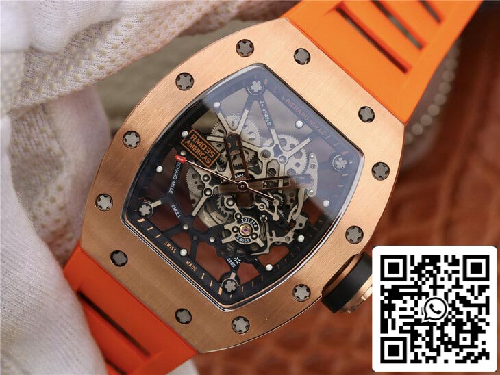 Richard Mille RM035 Americas KV Fabbrica 1:1 Best Edition Orange cinturino
