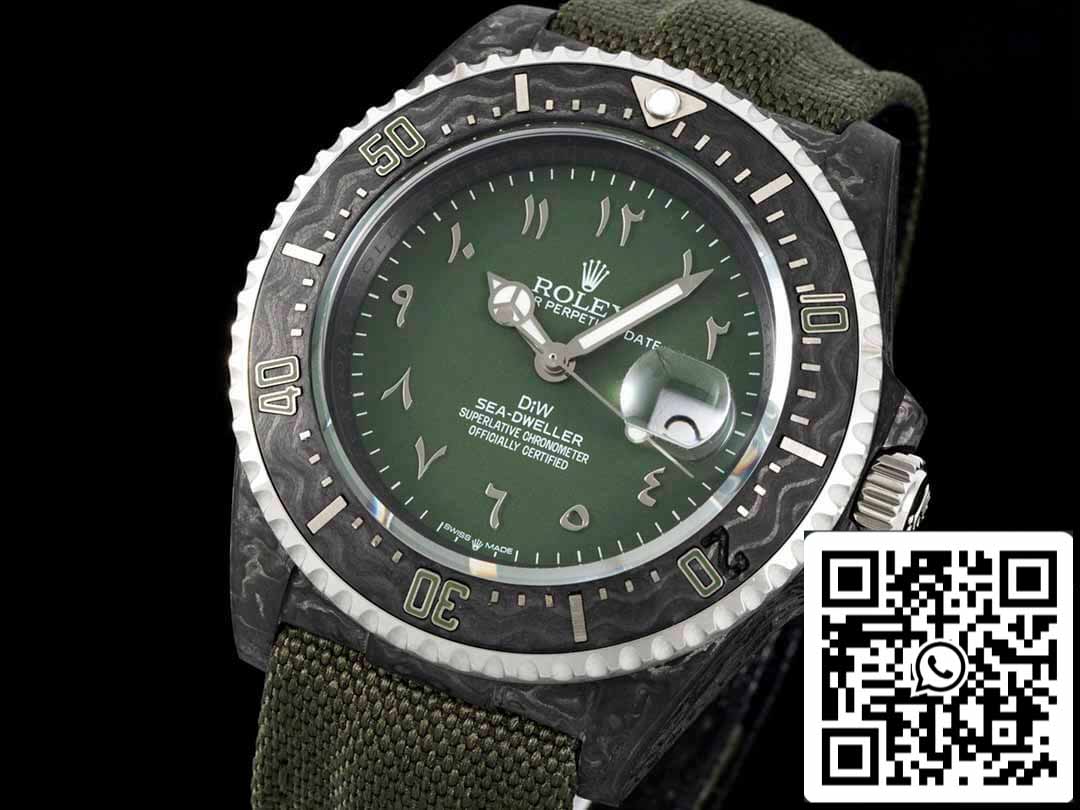 Rolex Sea-Dweller 1:1 edizione migliore Diw Fabbrica fibra di carbonio quadrante verde