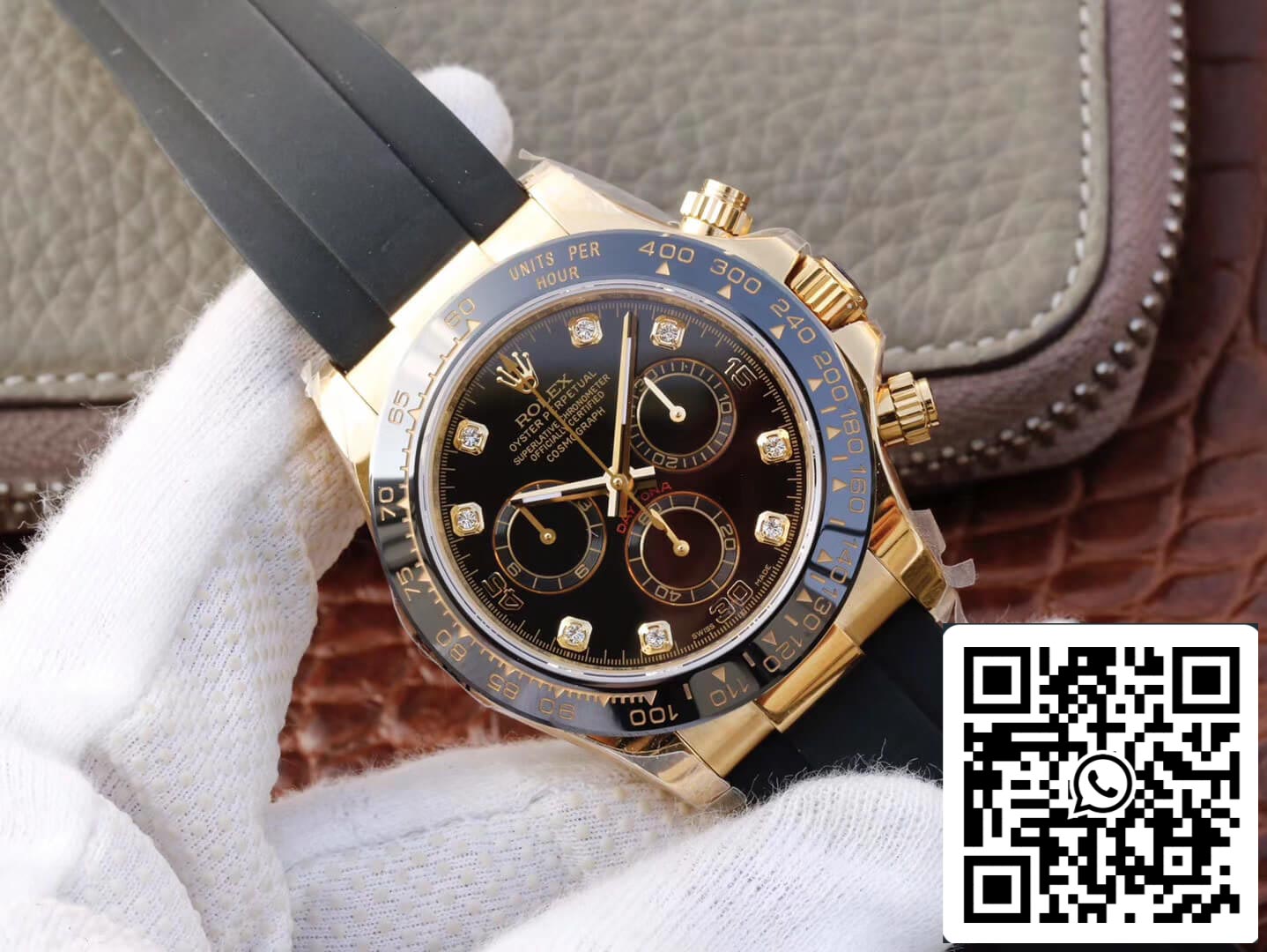 Rolex Daytona Cosmograph M116518ln-0046 1:1 edição melhor JH Fabbrica mostrador preto