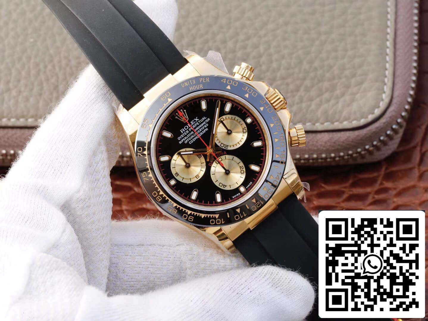 Rolex Daytona Cosmograph M116518ln-0047 1:1 edizione melhor JH Fabbrica Cronógrafo em ouro amarelo
