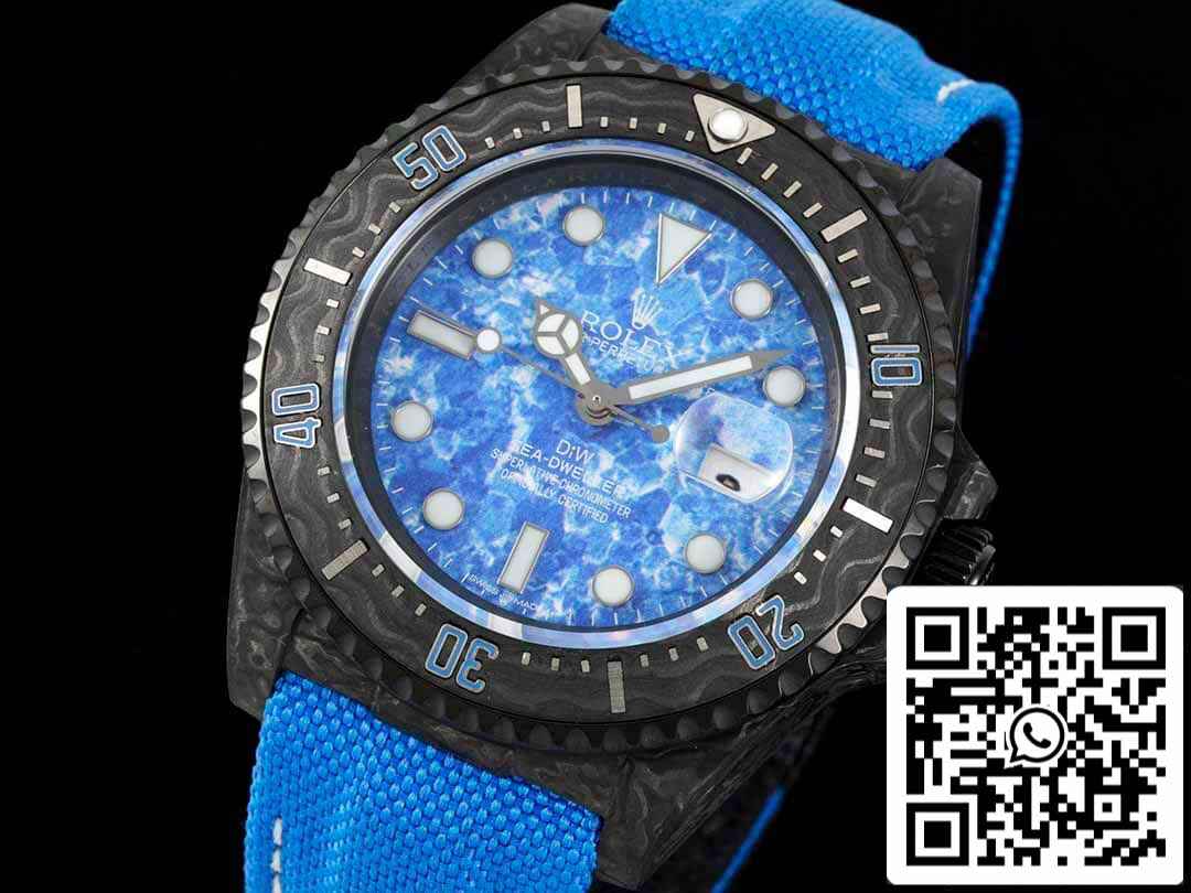 Rolex Sea-Dweller 1:1 edizione migliore Diw Fabbrica fibra di carbonio quadrante blu