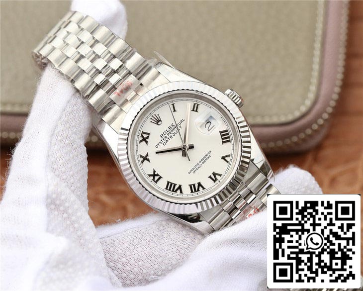 Rolex Datejust M126234-0025 1:1 edizione migliore GM Fabbrica quadrante bianco