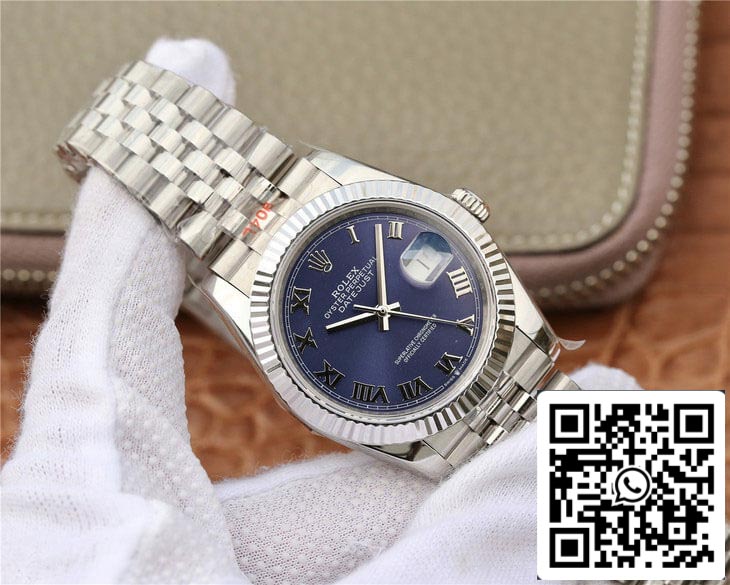 Rolex Datejust 36MM 1:1 edição melhor GM Fabbrica quadrante azul