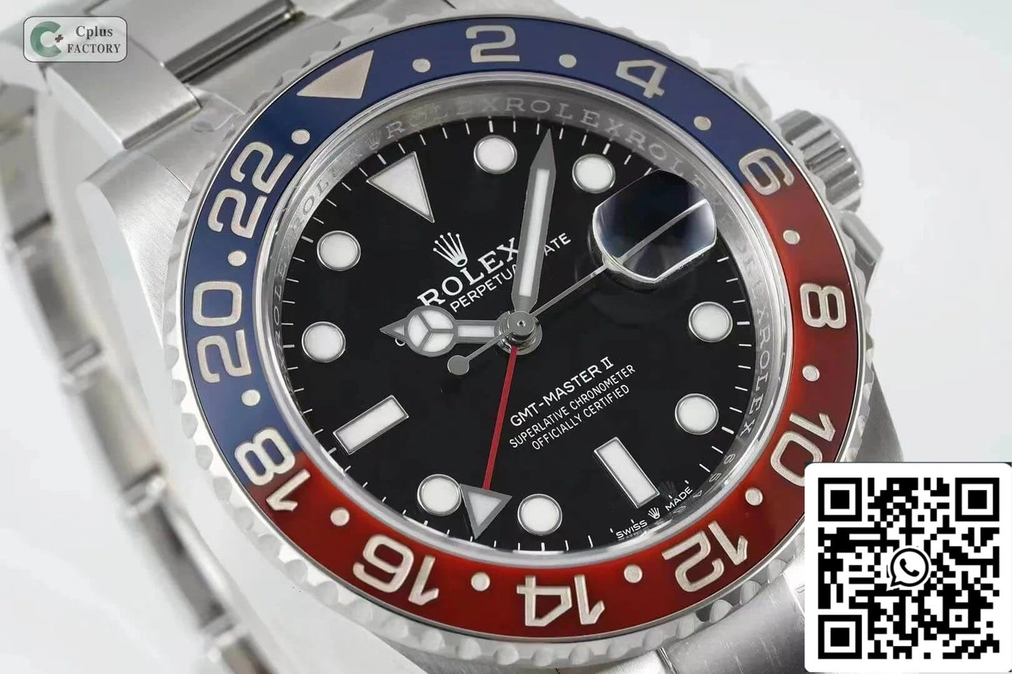 Rolex GMT Master II M126710BLRO-0002 1:1 edizione migliore C+ Fabbrica Red Blu lunetta