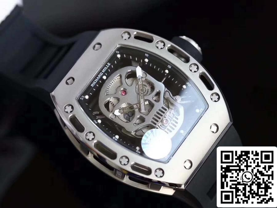 Richard Mille RM052 Z Fabbrica 1:1 Best Edition Swiss ETA6T51 Black Dial with Skull