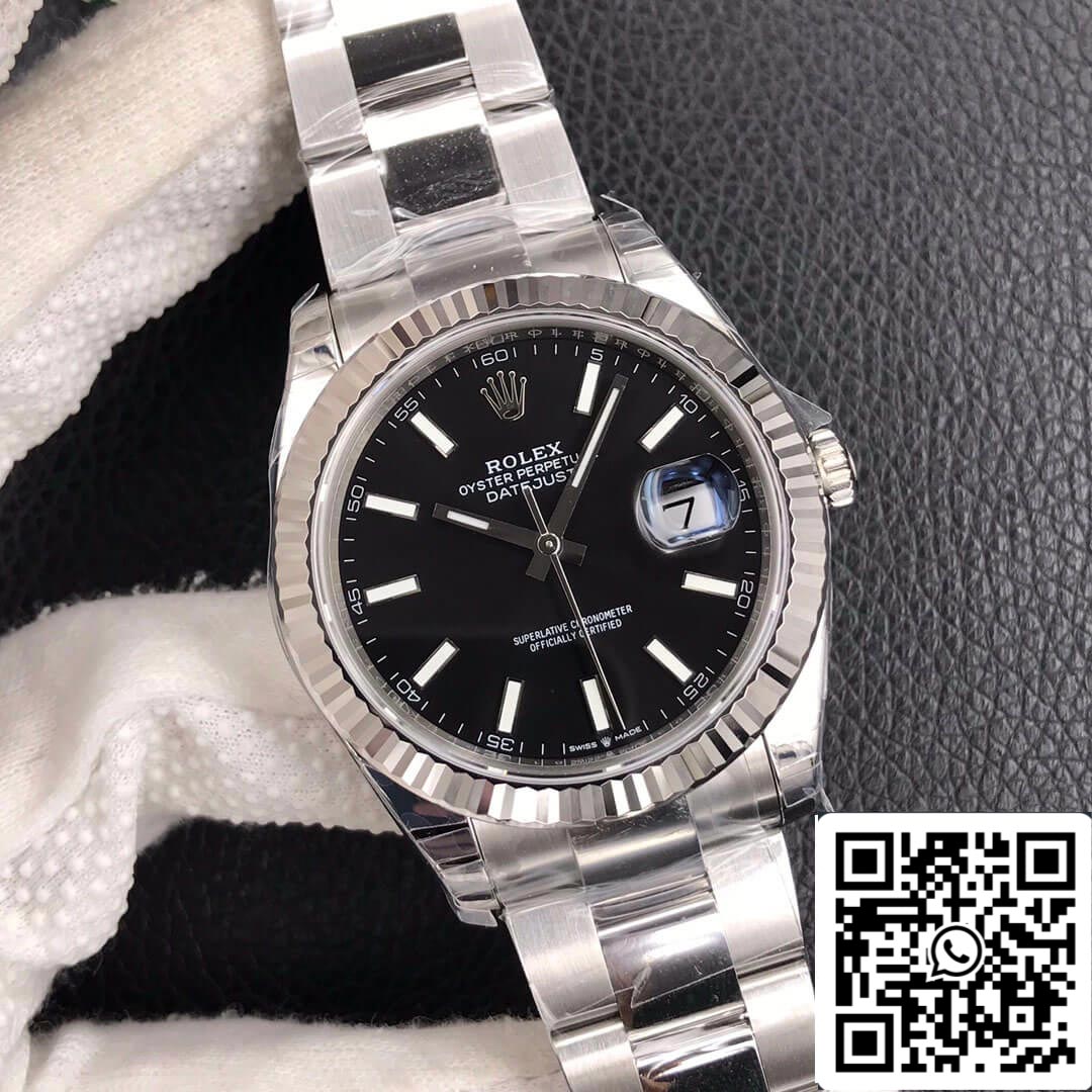 Rolex Datejust M126334-0017 1:1 edizione migliore VS Fabbrica quadrante nero