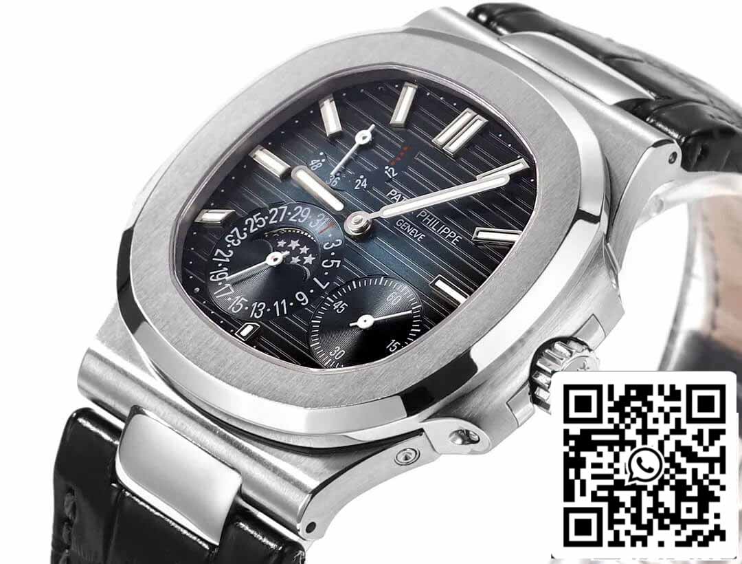 Patek Philippe Nautilus 5712 1:1 Best Edition PPF Fabbrica V2 Leather cinturino