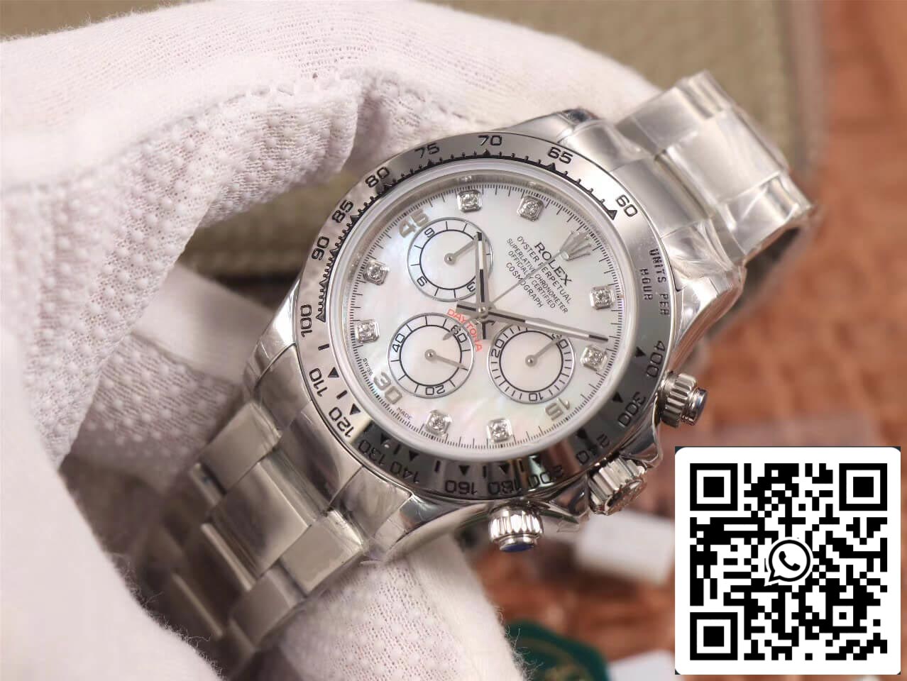 Rolex Daytona Cosmograph 116520-78590 1:1 edição melhor JH Fabbrica Diamond Dial